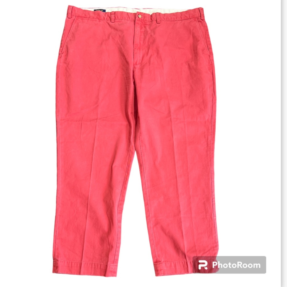Polo Ralph Lauren 46B x 30 Big Men's 46x30 Nantucket Red Chinos, EUC